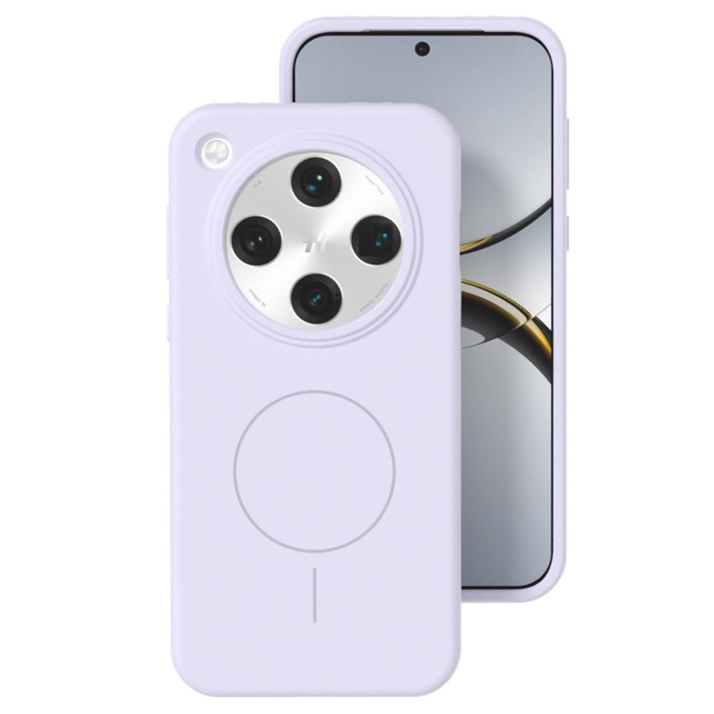 For Oppo Find X8 5G Liquid Silicone Case Compatible with MagSafe Skin-Touch Phone Cover