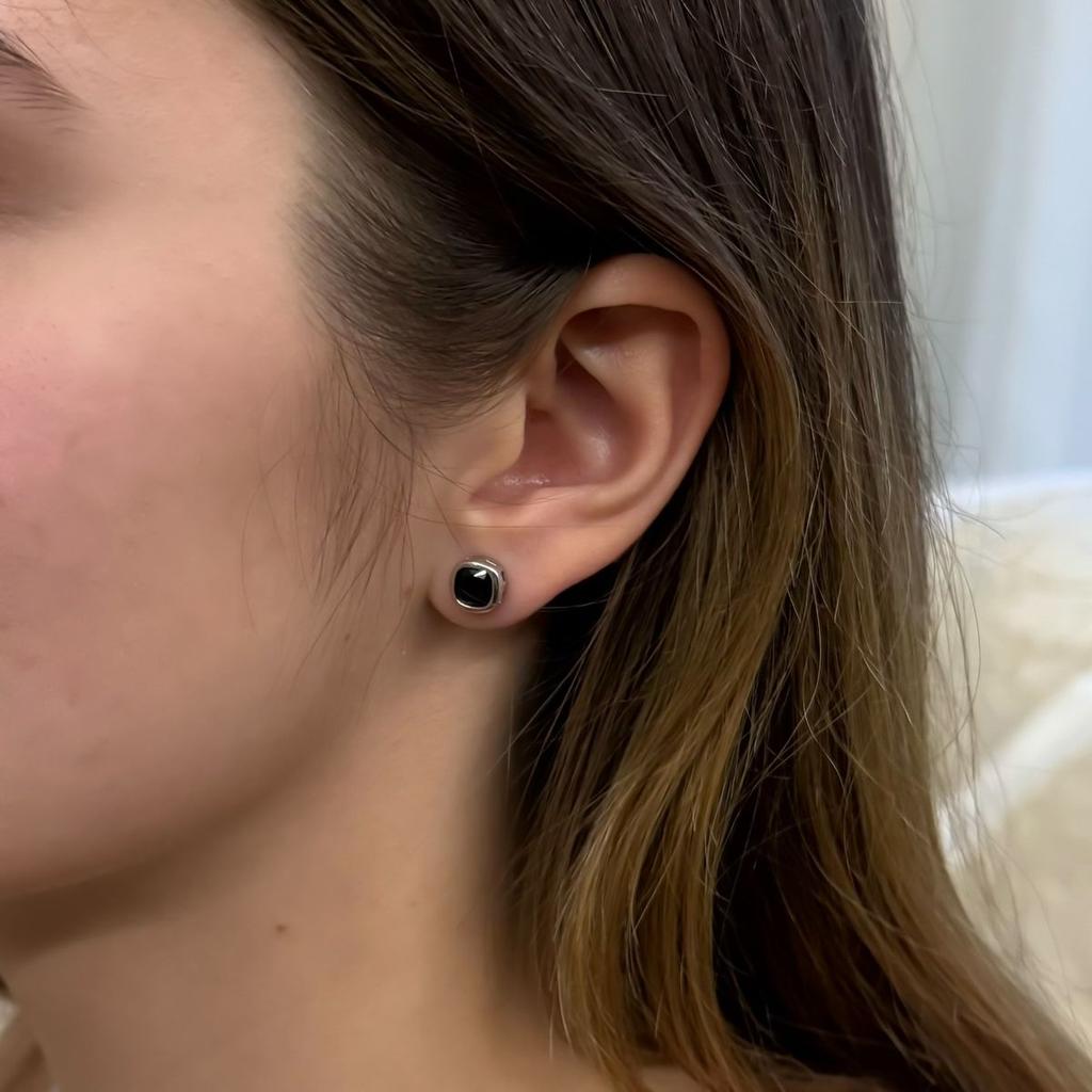 Серебряные серьги с фианитами (2172956)