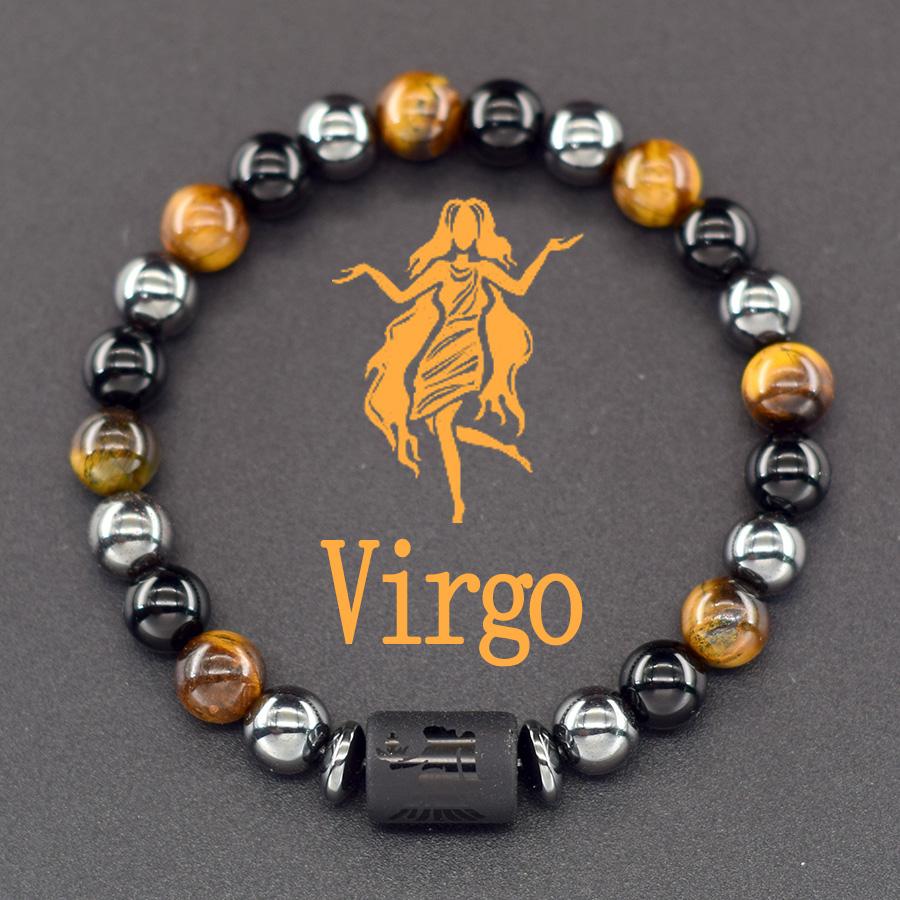 12 Sterrenbeeld Armband Heren Constellatie Armband voor Mannen Ram Maagd Leeuw Weegschaal Bedel Bangle Dames Vriendschap Sieraden om de Hand