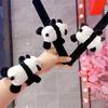 Náramek Slap Kreslený dekor pandy Panda Barevně ladící Pružný pásek Měkký plyšový Náramek na zapínání pár Dárkové ozdoby na zápěstí Balicí pásek