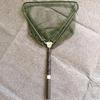1pc Dark Green Aluminum Alloy Fishing Net - 130cm Telescopic Foldable Triangular Scoop Portable with Positioning for Fishing