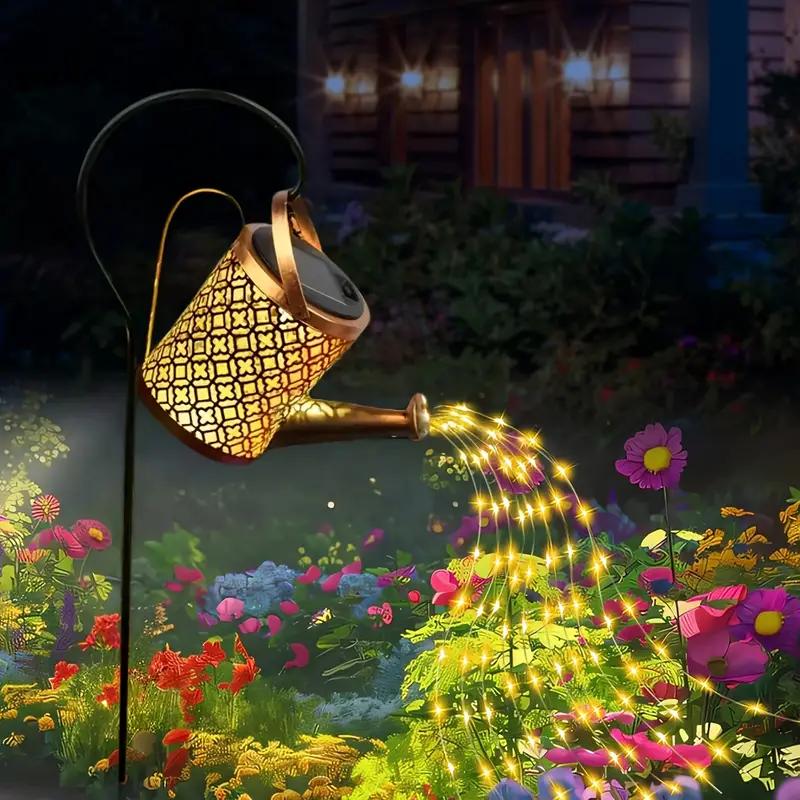 Solar garden watering can LED outdoor for the garden decorative ornamental
