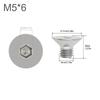 10PCS M2 M3 M4 M5 Silver 304 Stainless Steel Flat Head Hex Hexagon Socket Cap Bolt Countersunk Screw for Parts Replacement / DIY