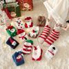 Elk Mid Tube Socks Santa Claus Christmas Tree Pendant Classic Women's Floor Socks  Christmas