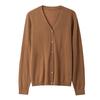 Autumn New 0 Wool Cardigan Women's Blouse Collar with Casual Long-sleeved Knitted Sweater Jacket Thin Top