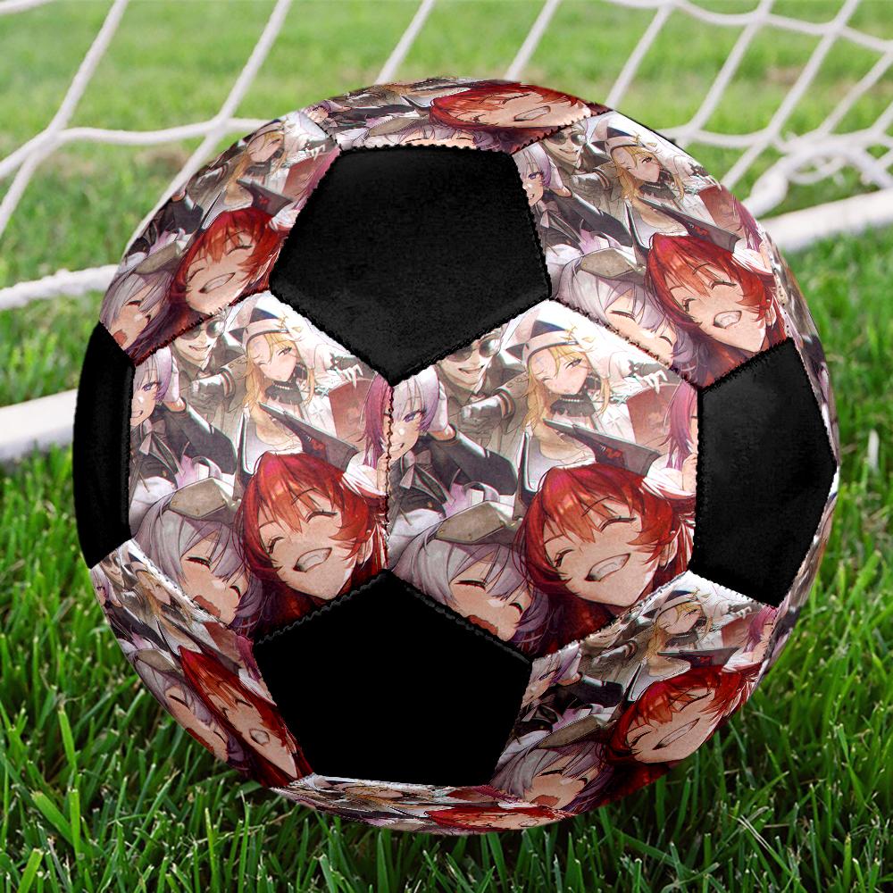 Soccer Ball Colorful Machine Stitched PVC Size 5 Team Training Competition Ready Durable High-Bounce Cool Sports Gift