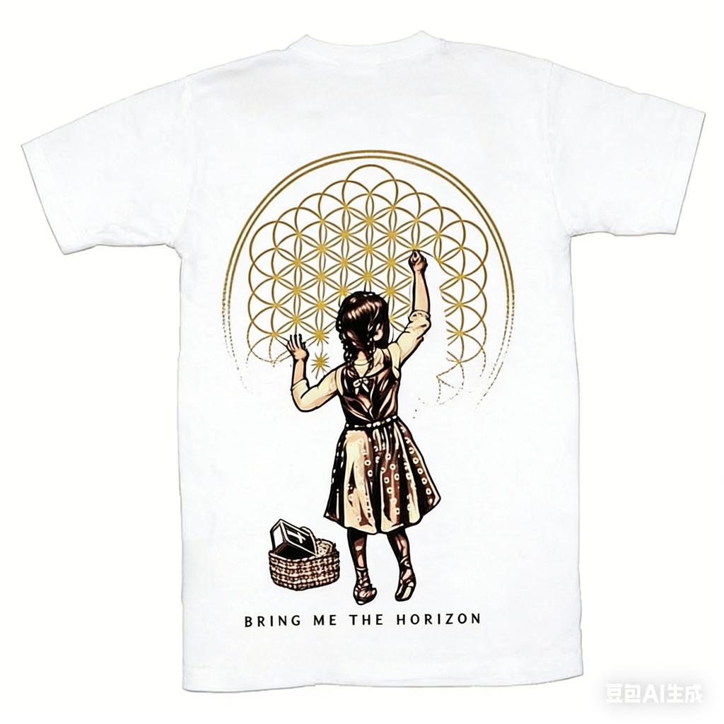 Bring Me The Horizon Smoking Dinosaur Band 3D Retro Mens and Womens Tshirts Street Short Sleeved Round Neck Mens Clothing