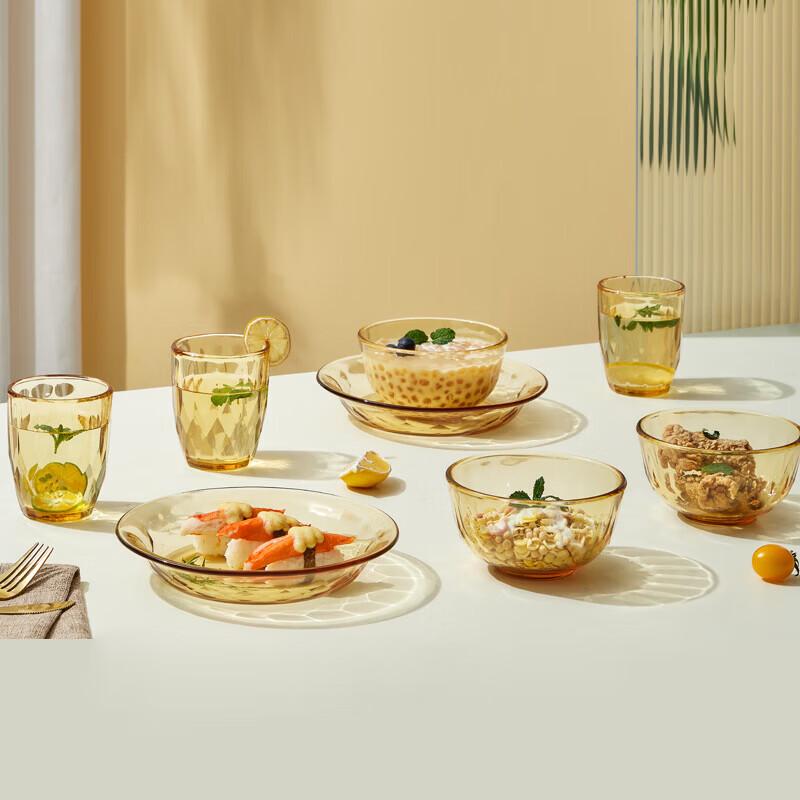 BAILOCK Star Mirror High Boron Glass 8-Piece Dinnerware Set
