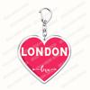 Amo Londra Regno Unito Portachiavi Accessori Borsa UK Inghilterra Britannico Big Ben Portachiavi Gioielli Fan Amici Regali