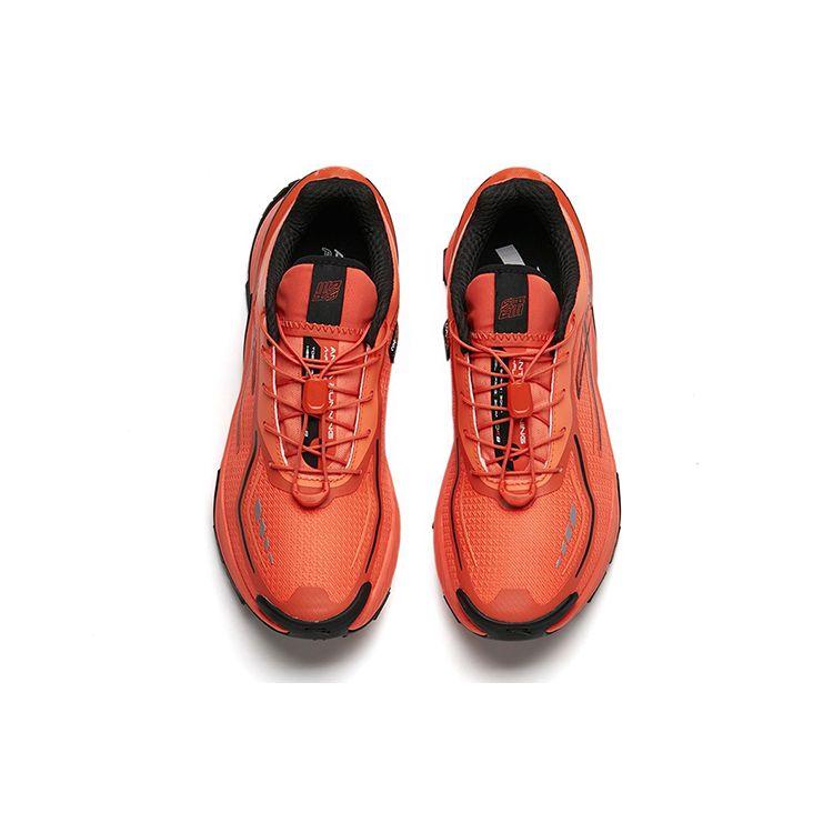 Anta Løpeserie Støtdempende Sklisikre Slitesterke Pustende Lavsko Løpesko Herre Sneakers Oransje Svart 112145525-2