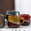 Heavy Colorful Coffee Mugs 300-350ml Handle Ceramic Tea Cup