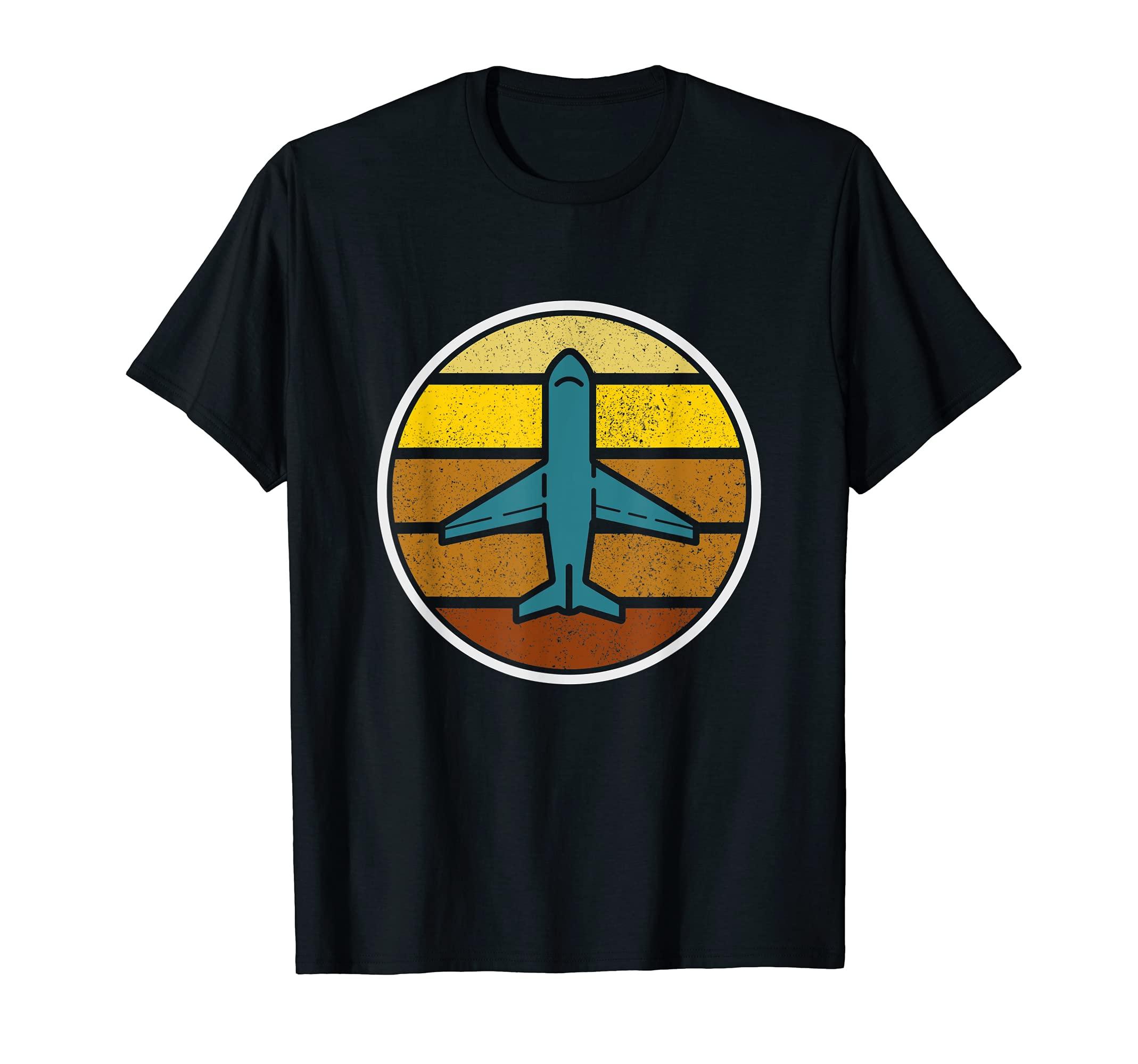 

Airplane Vintage Pilot Retro Airman T-Shirt