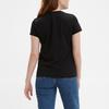 Levis Logo Solid Color Round Neck T-Shirt Women Tops Black 39185-0008