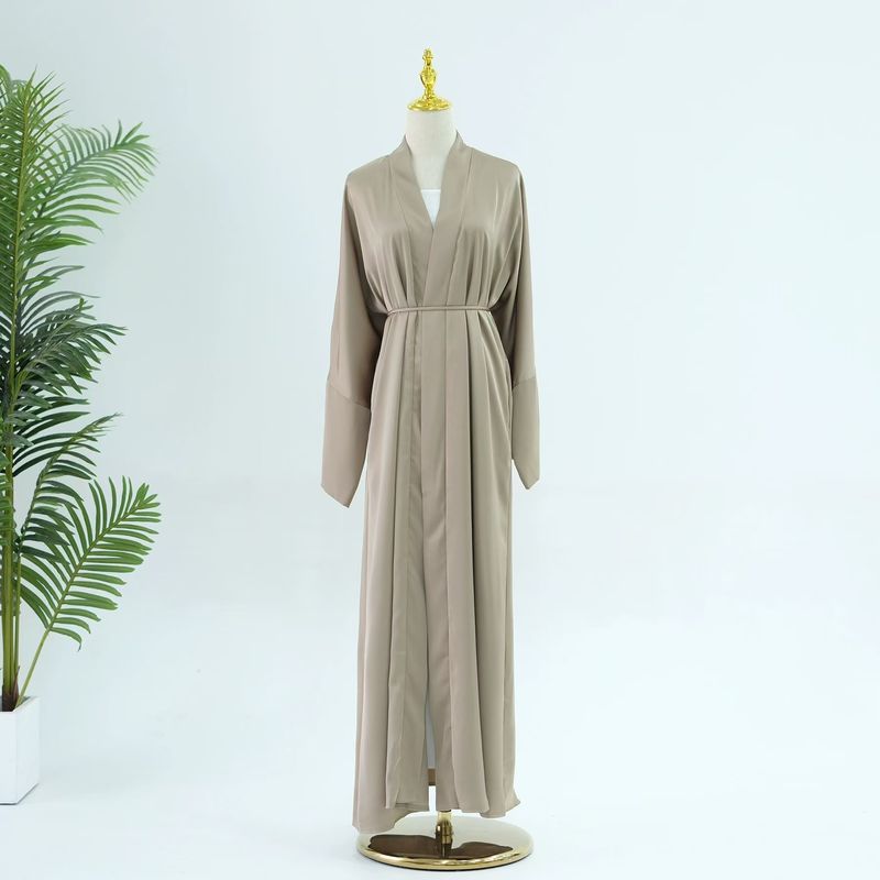 

Новый Ближний Восток Дубай Элегантный Однотонный Кардиган на шнуровке Темпераментное Платье Кардиган на шнуровке Платье TARO 54