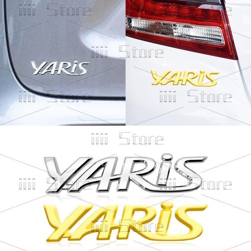 3D Metal Car Styling Emblem Car Tailgate Rear Trunk Fender Side Badge Sticker For Toyota Yaris Logo Camry Corolla 4Runner Auris