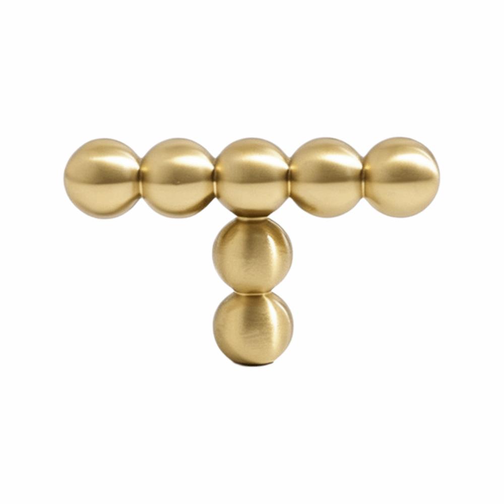 Small Round Ball Hardware Handle Solid Brass Cabinet Drawer Knobs  Multipurpose