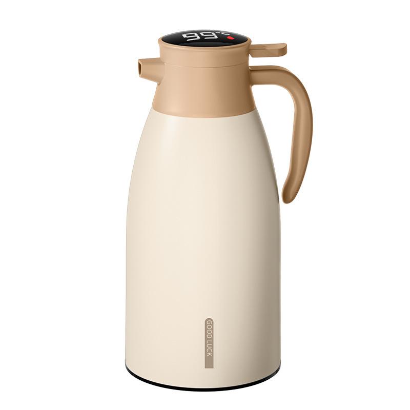 Smart Household Thermos Kettle Large Capacity 2L Digital Display Vacuum Flask for Outdoor Heat Preservation Water Bottles 1000ml