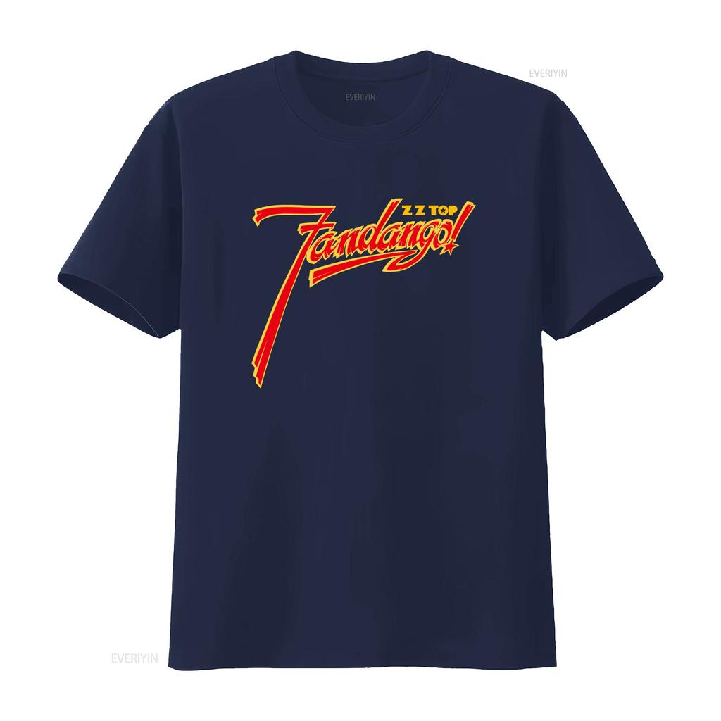 ZZ Top Fandango Album Logo Mens Rock Music Band Merch T Shirt Stylish Comfortable vintage Washed Casual fashion Unisex