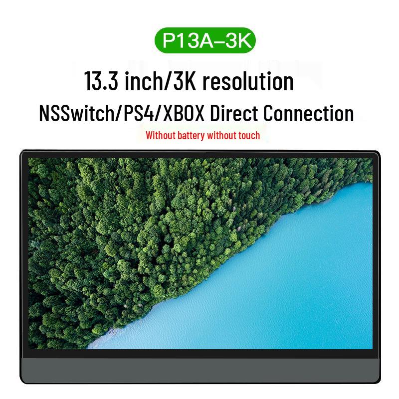 13.3" Ultra-thin 3K Touchscreen Portable Monitor, 1080P HDMI with HDR Support