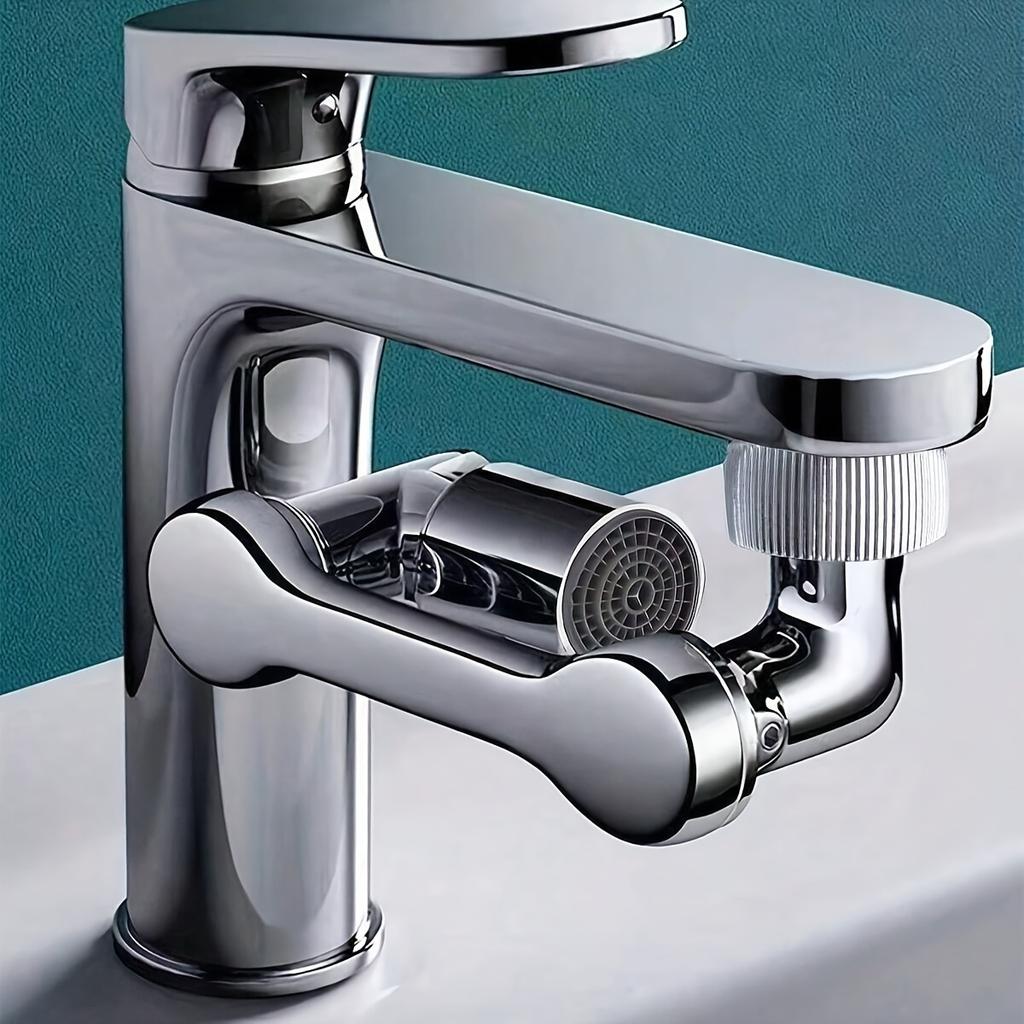 Wysuwany uniwersalny 1440 ° obrotowy robotyczny uchwyt obrotowy przedłużacz napowietrzacza do kranu zlewozmywakowego z 2 trybami przepływu wody