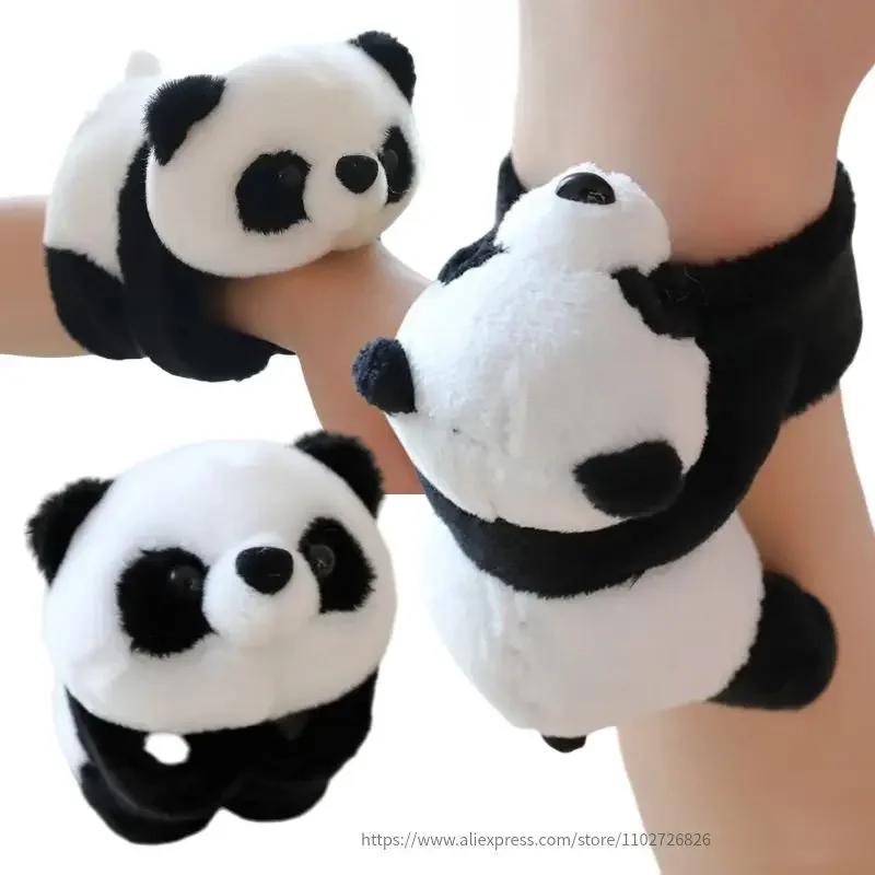 Creative Plush Popping Circle Panda Clip Black White Hugging Panda Curtain Clip Stuffed Animal Doll Souvenir Christmas Gifts