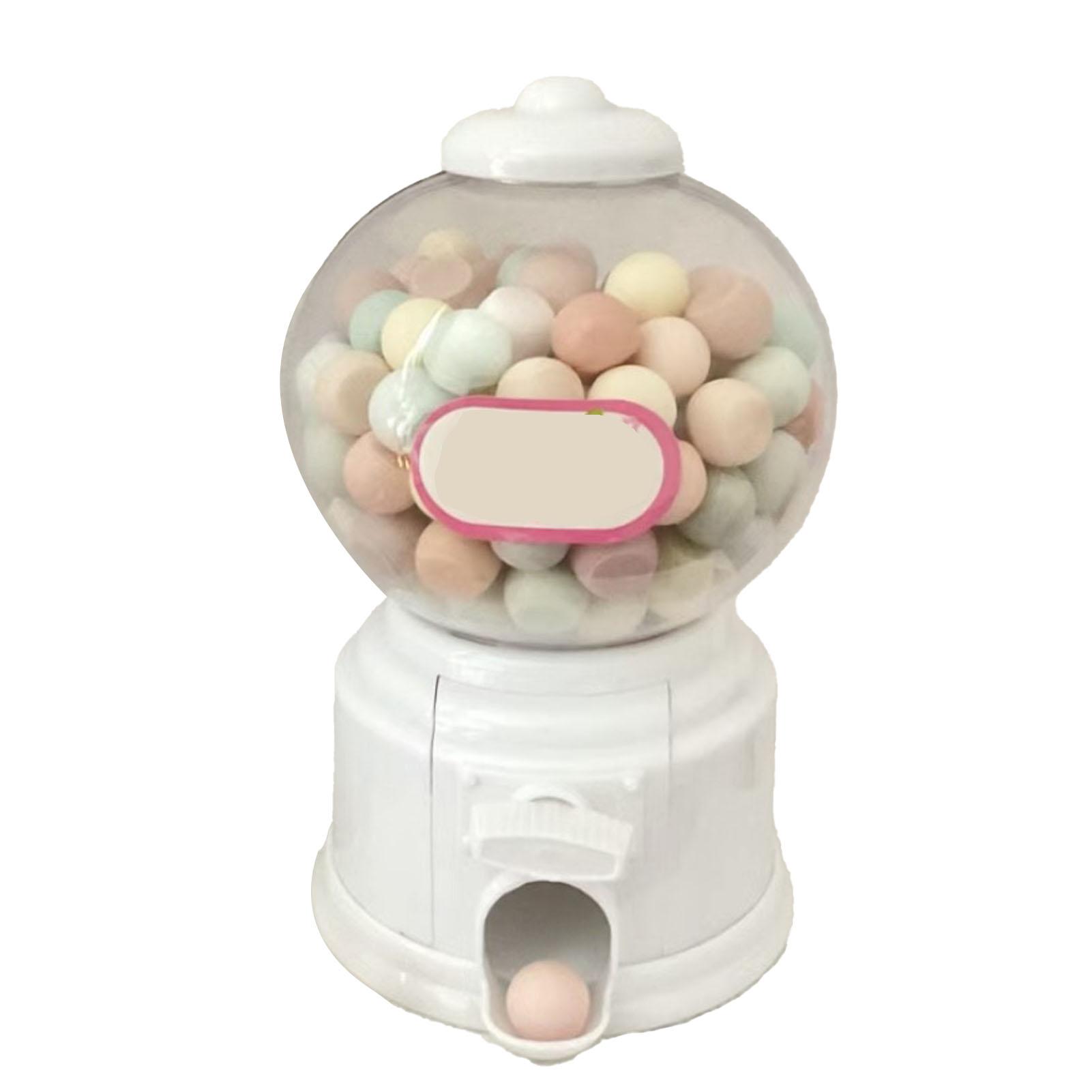 

Детский игрушечный торговый автомат Многофункциональный ретро-дизайн Прочный пластик Детский автомат для жевательной резинки для белый