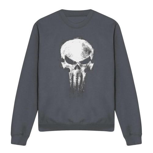 Daredevil Unisex Adult Born Again Returns Punisher Skull Heather Sweatshirt