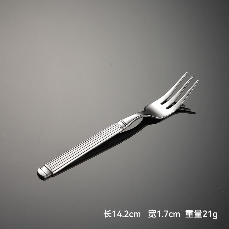 410 stainless steel thin Roman column series Western food knives, forks and spoons set tableware gifts 5 main parts