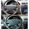 2pcs Car Front Steering Wheel Button Rubber Cover Trim For Benz E W211 2006-2008