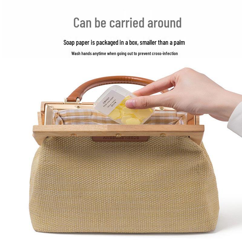 Portable Antibacterial Mini Soap Sheets for Students & Children