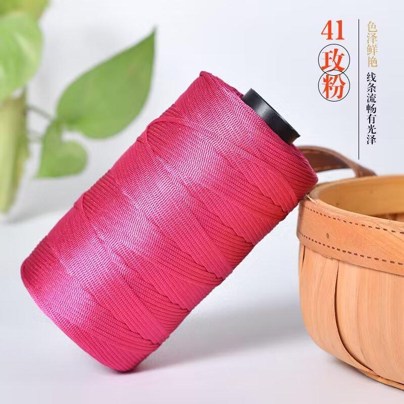 250g/roll Ice Silk Cotton Linen Flat Belt Thread Spring Summer Handmade Weaving Thread DIY Knitting Bag Shoe Knitting Thread