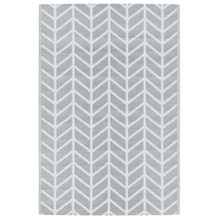 VidaXL Tapis d'extérieur ARAKIL Gris 120x180 cm PP 368542