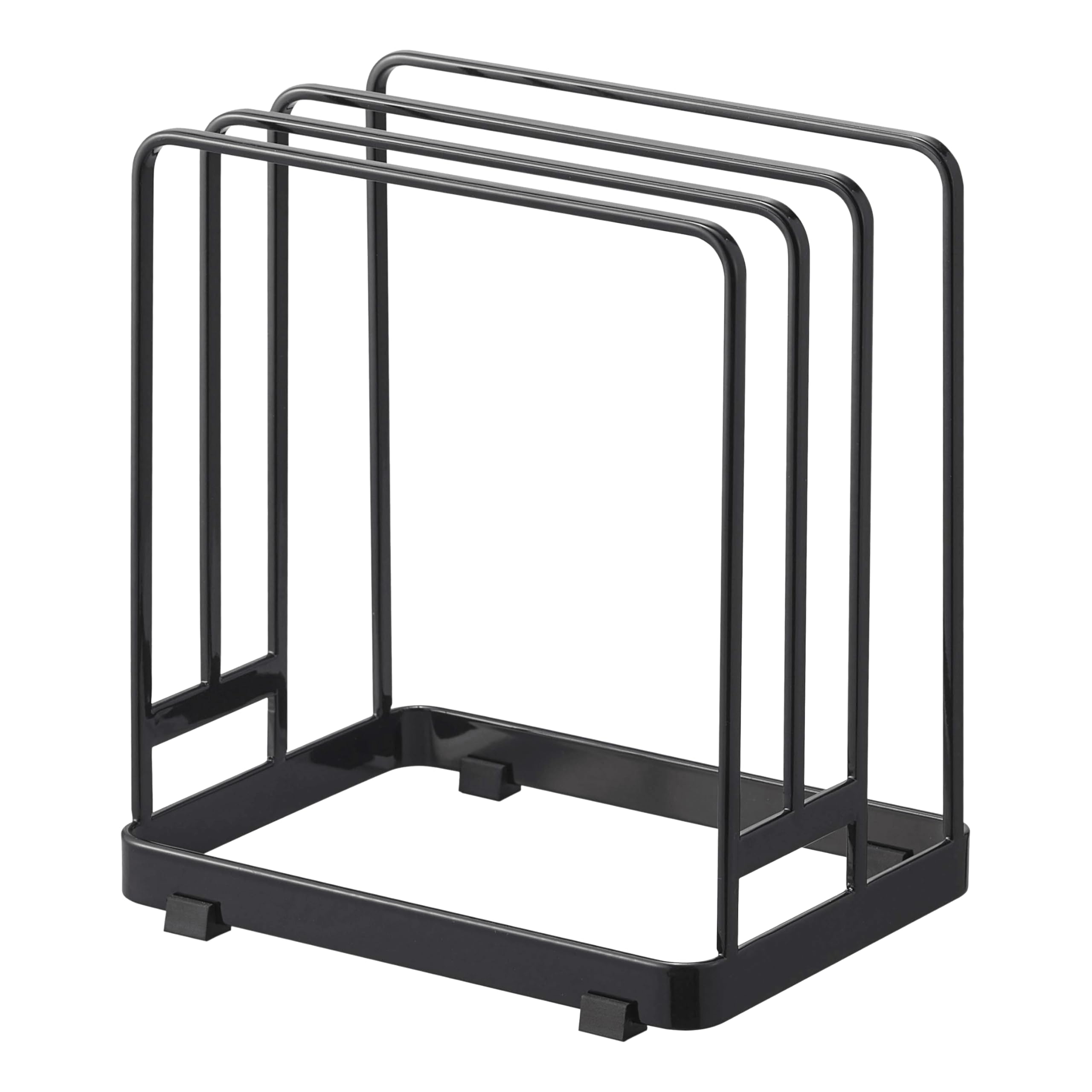 Yamazaki Cutting Board Stand (Black) - Approx. W16 x D11.8 x H17.5cm - Tower Series - Freestanding Cutting Board Holder (6179)