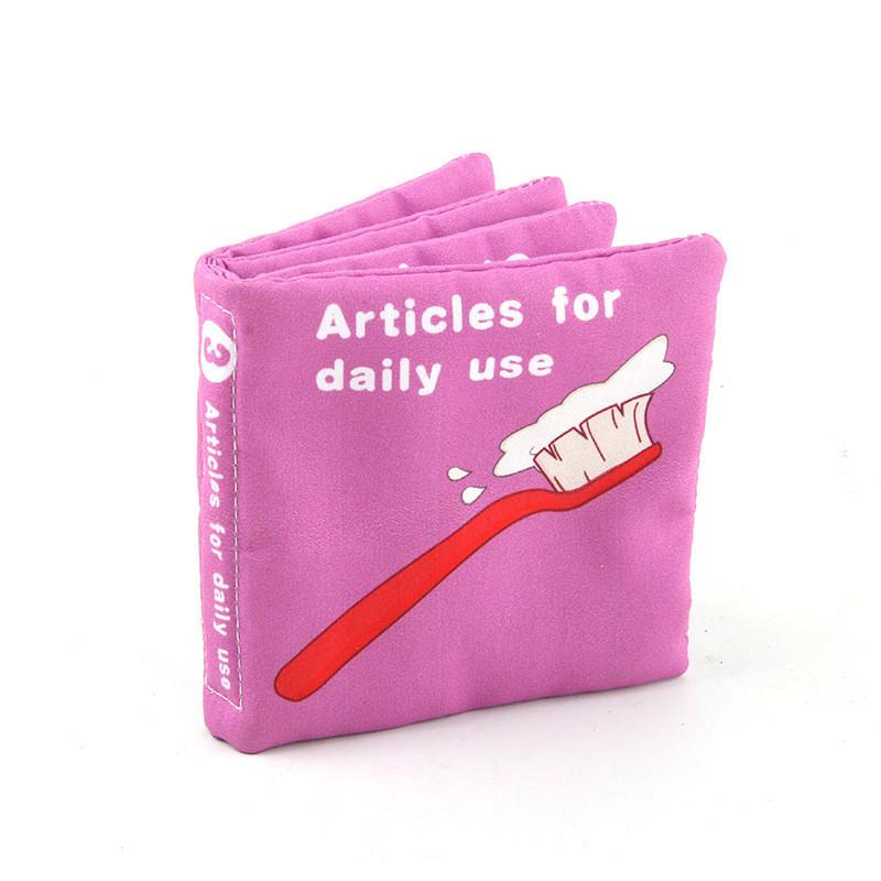 Children's Educational Tear-resistant Water Boilable Palm Book 0-3 Years New Set Cloth Book Toy