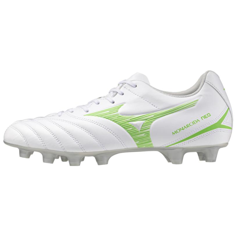 Mizuno Monarcida Neo 3 Select Wide White Neon Green Unisex Sneakers P1GA252537 38.5
