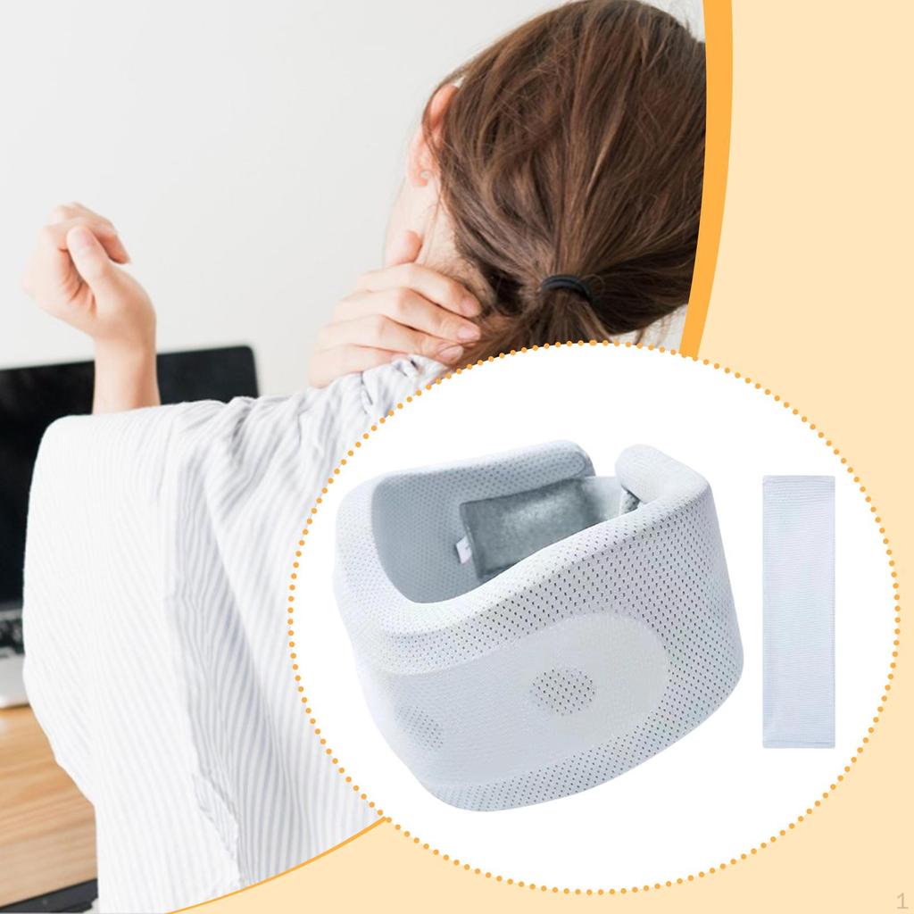 Neck Brace Soft Adjustable Comfortable Support for Sleeping Women & Men