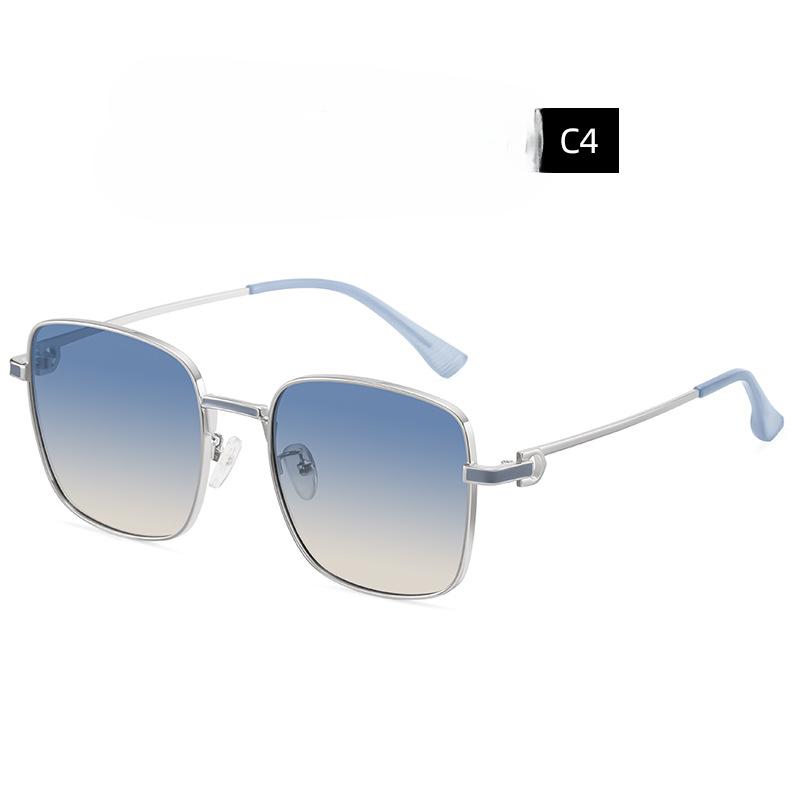 Metal Frame Polarized Sunglasses Female Elegant and Fashionable Commuter Wind Polarized Sunglasses Summer UV Glasses.