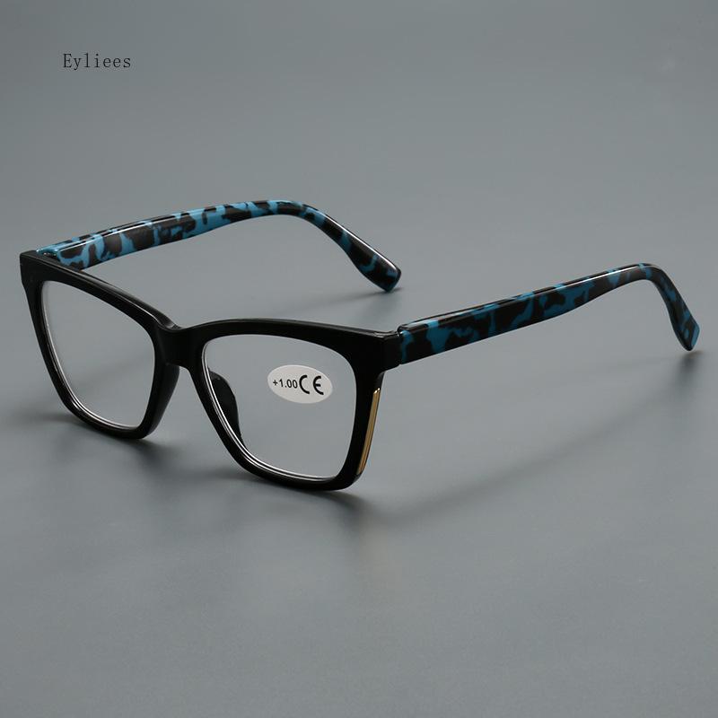 Fashion Women Reading Glasses Anti Blue Light Cat Eye Ladies High Quality Computer Presbyopic Eyeglasses +1.0 +4.0 Gafas Hombre