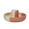 Ceramic Candle Plate Heat Resistant MultiFunctional Round Holder for Hotel