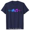 Funny House Music Heartbeat Graphic Tshirts Cotton T Shirt Unisex Tshirt Oversized Tees Fitness Tops Mens Clothing Streetwear