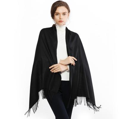 Hochwertige Kaschmirschals Damen Neu Winter Verdickt Warm Weich Pashmina Schals Wickel Uni Damen Wolle Langer Fransen Schal