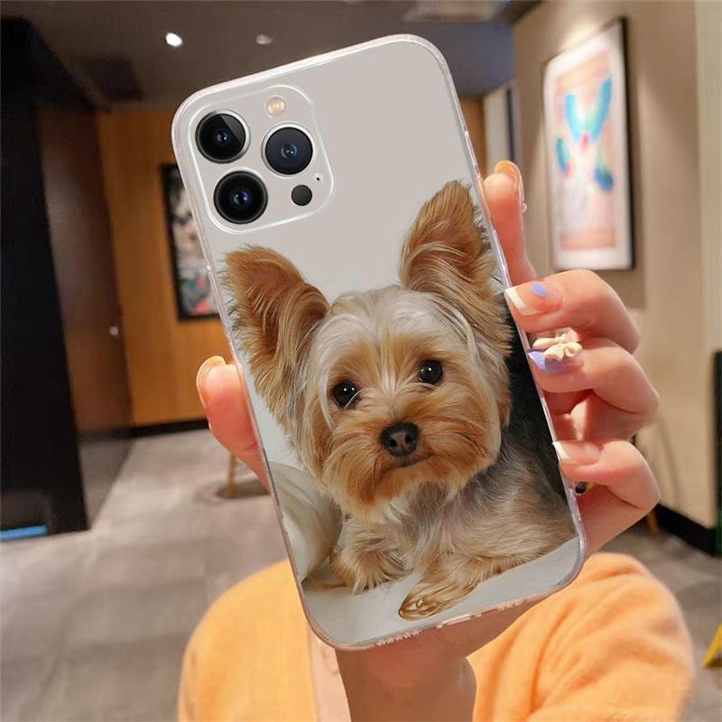 

Phone Case For iphone 17 Pro Max Air 16 15 14 13 Pro Max 15 16 Pro 15Plus Cute Yorkshire terrier dog Case Funda Capa Cell iPhone 11