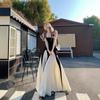 French High-end Suspender Dress Women's Summer New Niche Design Waist and Thin Temperament Long Dress