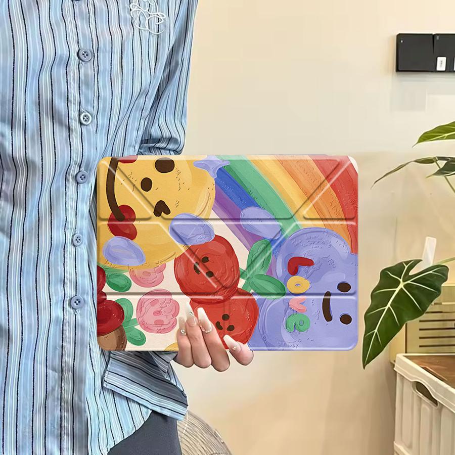 Doodle Painting Tablet Case For iPad Air 4 5 M3 M2 1 2 M4 11inch Mini 6 7 Pro 11th 10th 9th 8th 7th 12.9inch Pro 2025 Holder