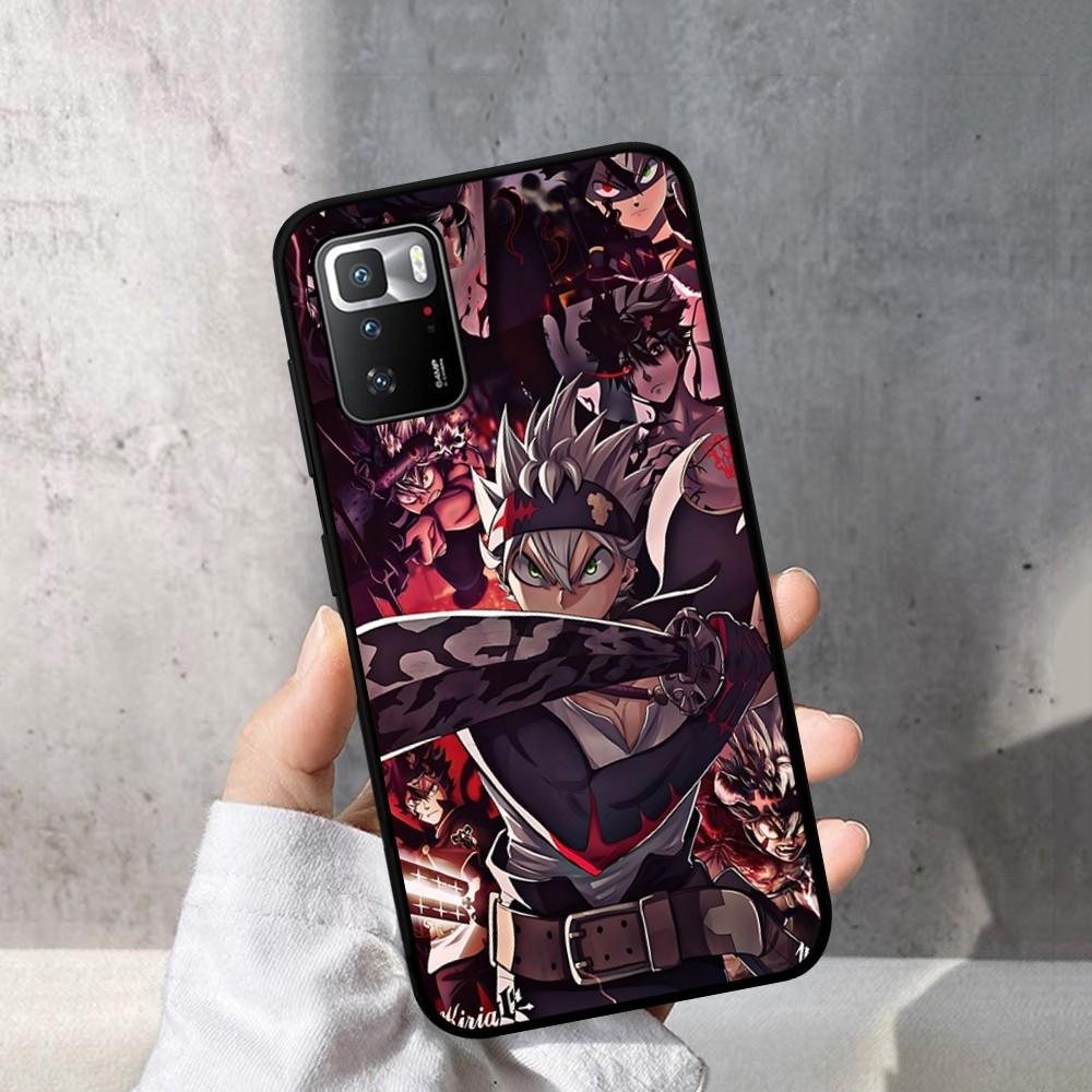 Black Clover Phone Case For Redmi Note 4 X 5 A 6 7 8 T 9 9S 10 11 11S 11Epro Poco M3 Pro