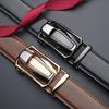 Men's Genuine Leather Automatic Buckle Belt - Trendy and Versatile for Business and Casual Wear