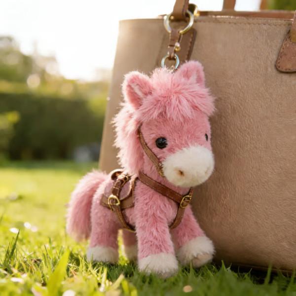 Ponytata Plush Pony Keychain With Anodized Finish And Gift Box For Kids And Teens