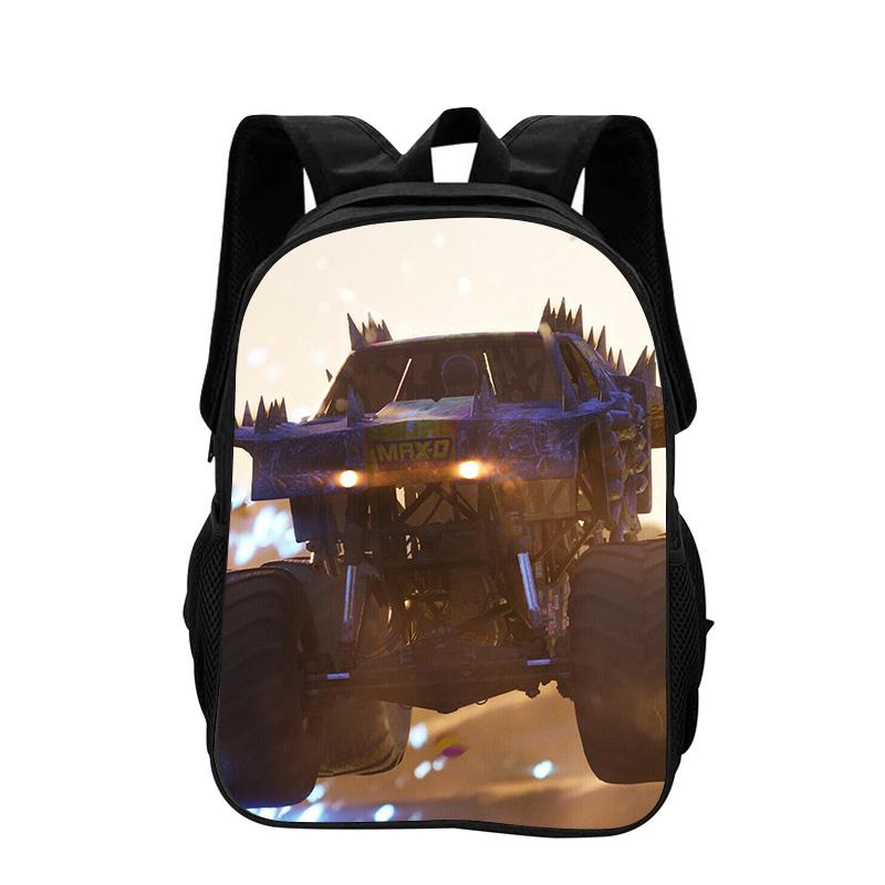 Monster Jam Cartoon Printed Backpack New Trend, Large Capacity, Best Campus Companion for Primary and Secondary School Students