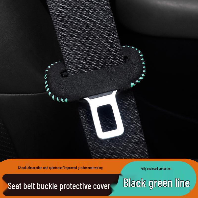 Suede Car Seat Belt Buckle Anti-Collision & Anti-Scratch Protector