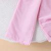 Girls' Toddler Outfit New Autumn Korean Style Doll Collar Long Sleeve Top Striped Pants